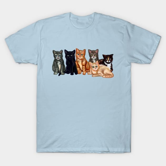 Cute Fuzzy Baby Kittens T-Shirt by Art by Deborah Camp